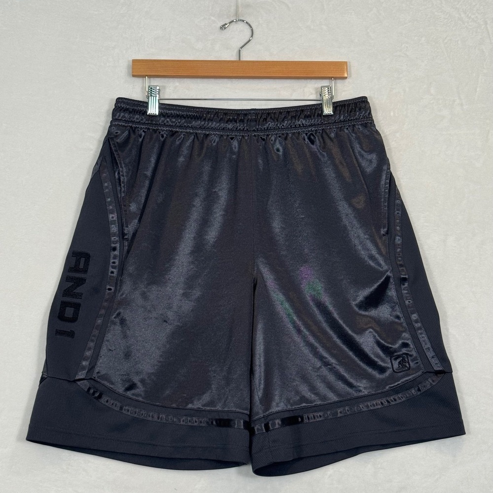 AND1 Dark Gray Baggy Basketball Shorts XL
